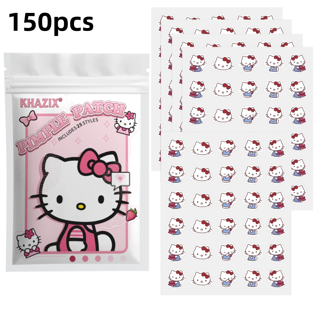 Hydrocolloid Acne Patch - 30 Stück/150 Stück Hello Kitty Hydrokolloid-Pickelpflaster,