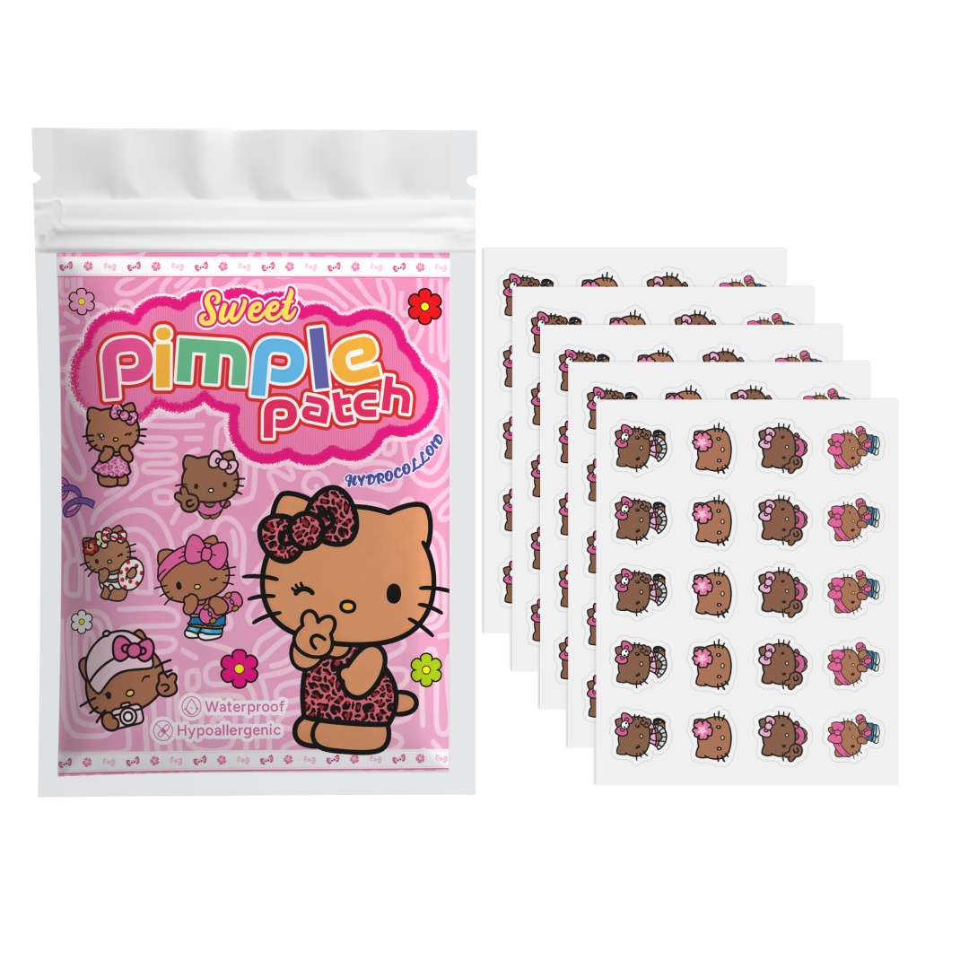 Hydrocolloid Acne Patch - 100 Stück Hello Kitty Akne-Pflaster, Gesichts-Akne-Pflaster,