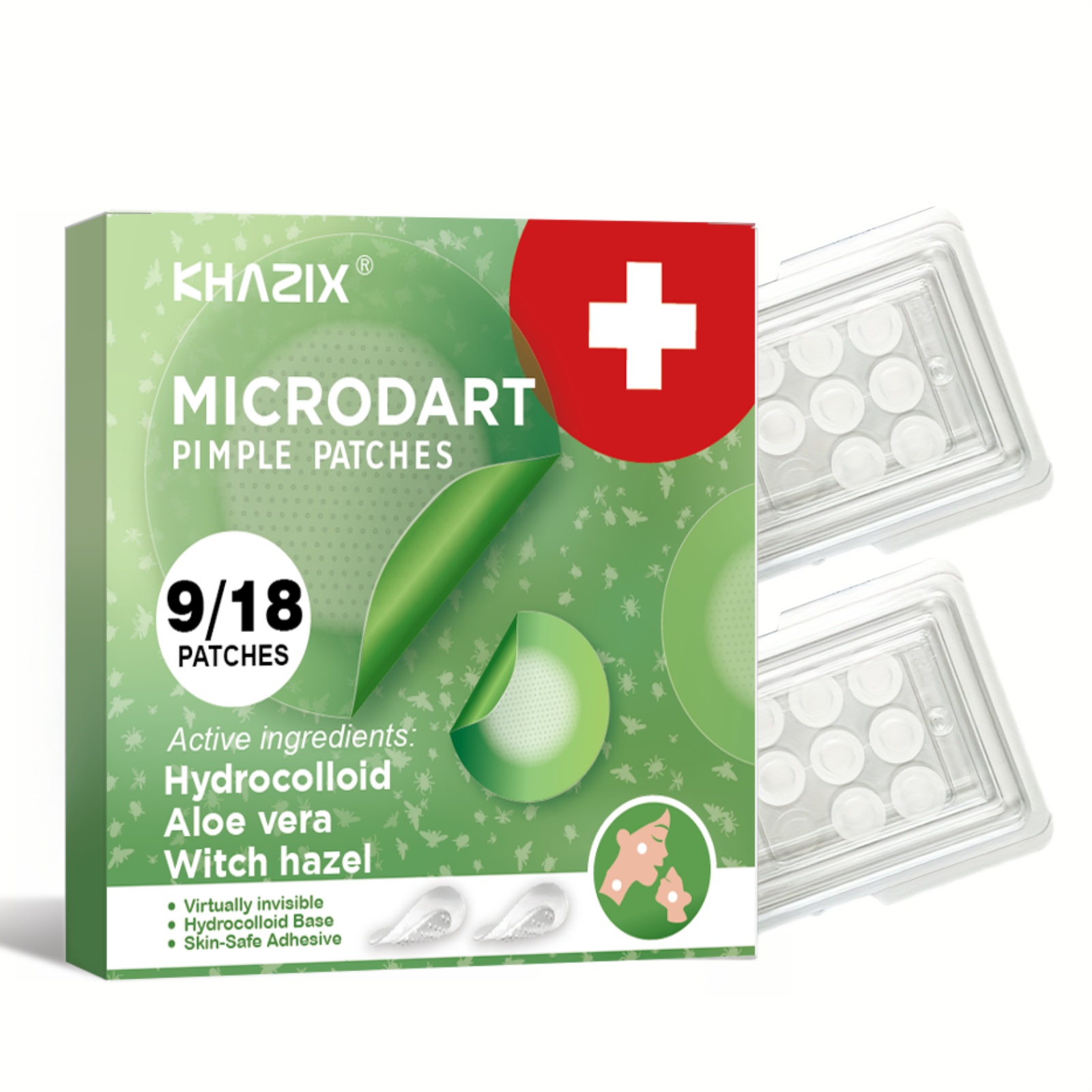 Hydrocolloid Acne Patch - Micro-Dart-Akne-Pflaster über Nacht – lösen Sie
