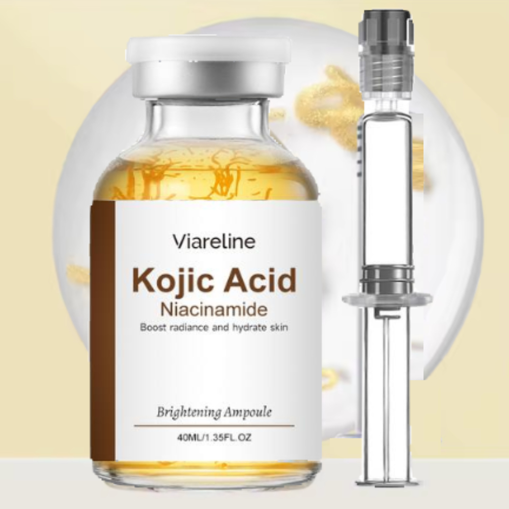Ferulic Acid Serum - Kojisäure Niacinamid Gesichtsampulle Essenz Aufhellende Hautton-Verbesserung