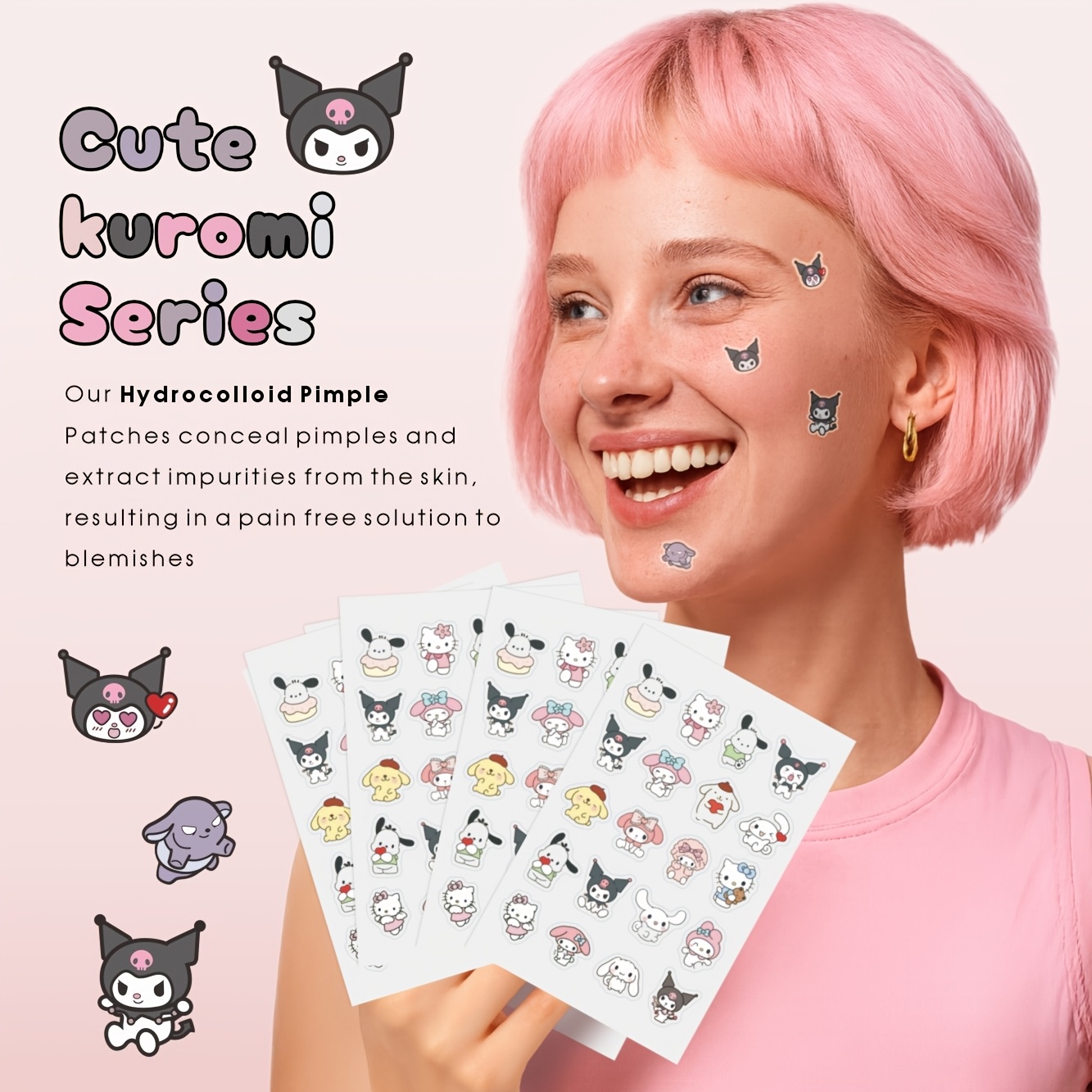 20/80 Stück Sanrio Hello Kitty – Hydrocolloid Acne Patch Bewertung und Preis